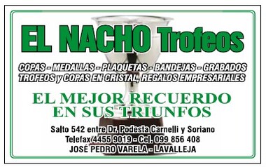 NACHO TROFEOS - JOSE PEDRO VARELA